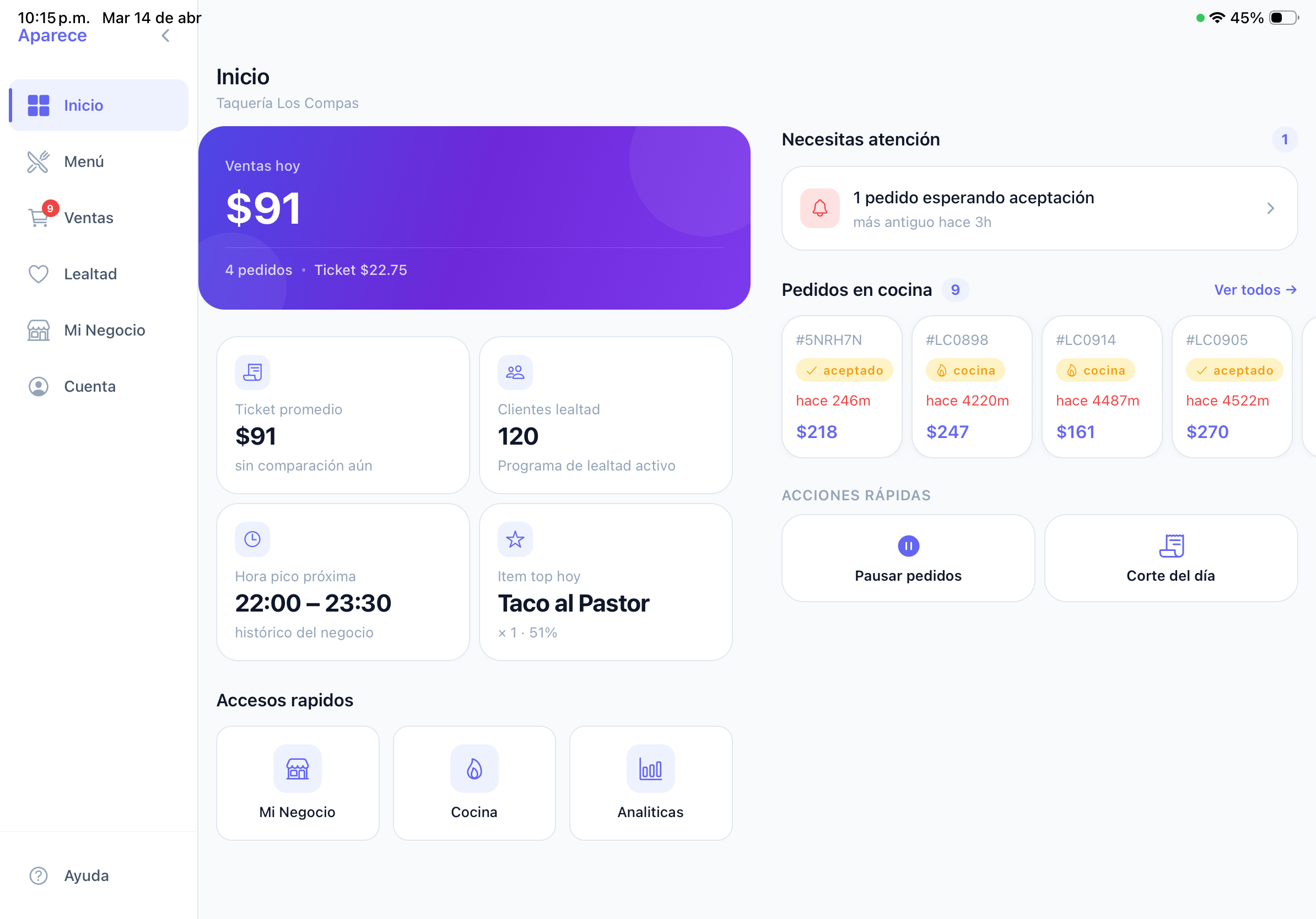 Tu app de gestión: Pedidos, lealtad y ventas en una sola app