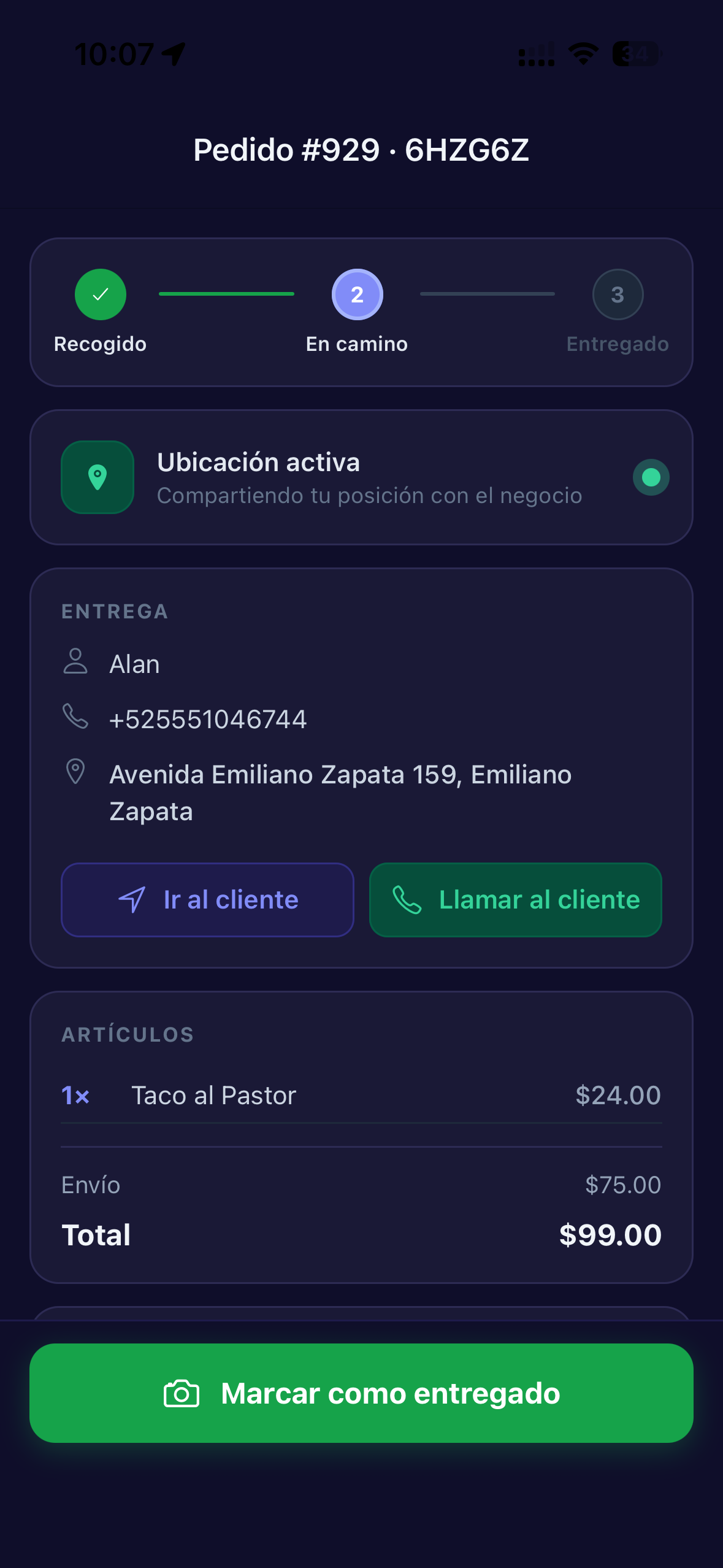 Entregas: Tu propio sistema de entregas