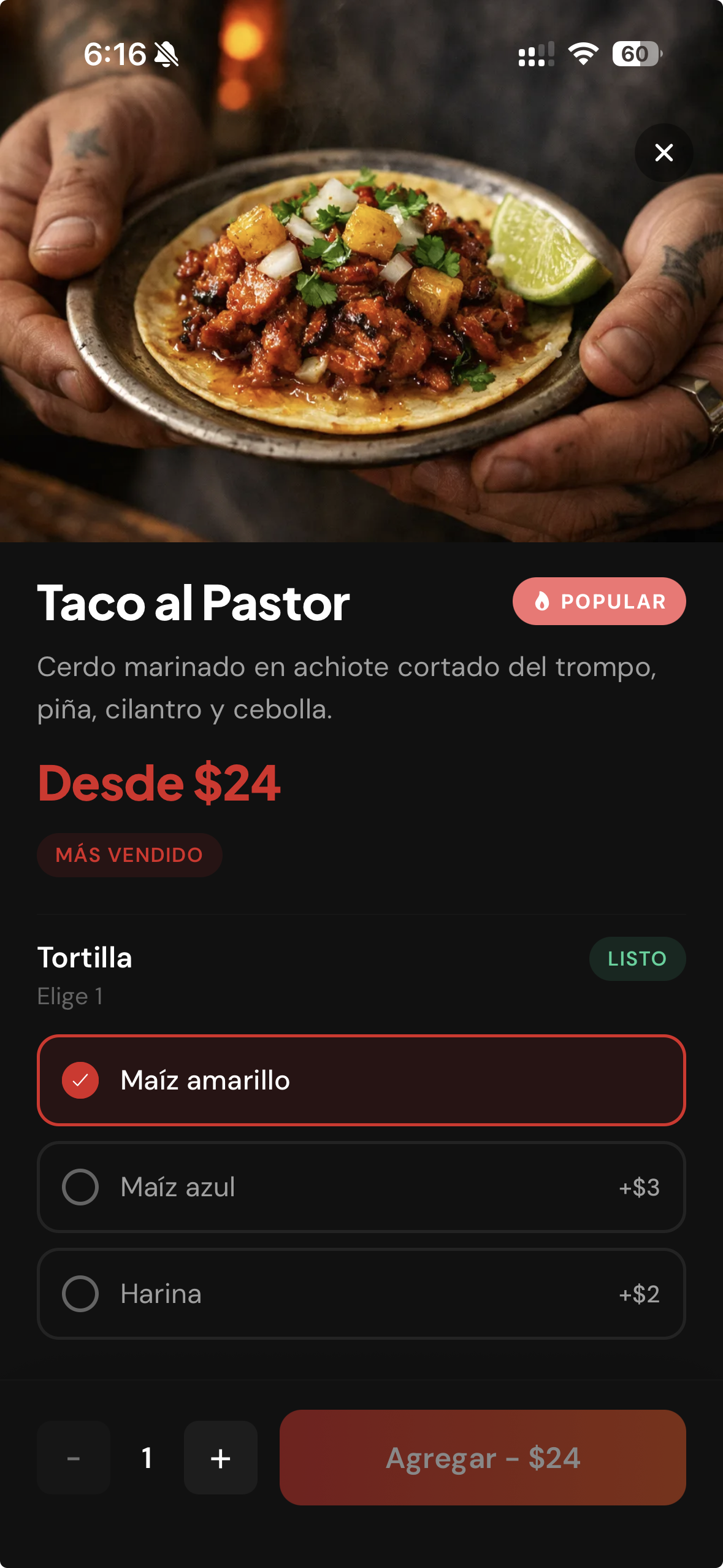 Menú digital: Tu carta, con fotos, variantes y combos